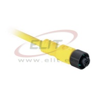 Sensor/Actuator Cable 889D, M12 4pin plug », 4A 250V, 20..105°C, L10m PVC cable, IP69K, Nema6P, yellow