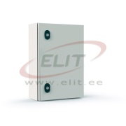 Mild Steel Enclosure E COR, 500Wx700Hx200D, plain door, mounting plate, 1x gland plate 310x110, 2x lock w. ø3mm double bar key, C3M| epoxy resin layer, IP66 IK10, Nema4, grey