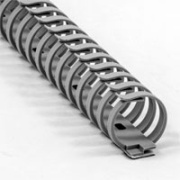 Flexible Wiring Duct FD-30, L0.5m, w. adhesive tape, Nylon 66, 94V-2, grey