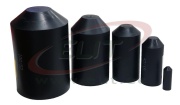 Cable Endcap HSEC 135, hot melt adhesive, 40/12mm, wall thick 3.3mm, L83mm, crosslinked polyolefin -55..110°C/ +120°C, UV resistant, black