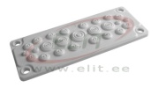 Multigate HTC-25, FL21/ C-hole| 216x84mm, 1x 20..26, 16x 8..14, 4x 14..20, 4x 5..7, -40..130°C, fastening hole ø10mm, incl. rivets set, HF, IP65/55, grey