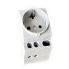 Socket 2P+E 16A 230VAC Schuko, 2M, TS35