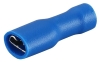Disconnector Con vv 4.8 b, fully insulated, female, 1.5..2.5mm² 300V, tab 0.8x4.8mm, -25..75°C, PVC ^brass, 100pcs/pck, blue