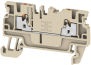 Feed-through Terminal A2C 1.5, 1-tier, 1.5mm² 17.5A 500V, push-in, beige