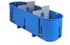 Junction Box P3x60D, 3x 60|ø68x63 w. screws, cavity wall, HF, Simet, blue
