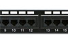 Patch Panel 19in, 1U 24xRJ45 cat6 UTP, black