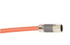 Feedback Transition Cable Kinetix 2090, threaded DIN » bayonet receptacle, industrial TPE, 19.7-in., black