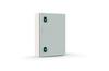 Mild Steel Enclosure E COR, 800Wx1000Hx400D, plain door, mounting plate, 2x gland plate 310x110, 2x lock w. ø3mm double bar key, C3M| epoxy resin layer, IP66 IK10, Nema4, grey