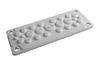 Multigate HTC-25, FL21/ C-hole| 216x84mm, 1x 20..26, 16x 8..14, 4x 14..20, 4x 5..7, -40..130°C, fastening hole ø10mm, incl. rivets set, HF, IP65/55, grey