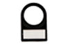 Push-Button Marker Carrier SM-H 27/12.5 SW, ø22.5mm, W27xL12.5mm, Polyamid 66, -40..100°C, V-2, black